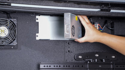 Spark Enterprise Series Outdoor TV Enclosure internal power component access