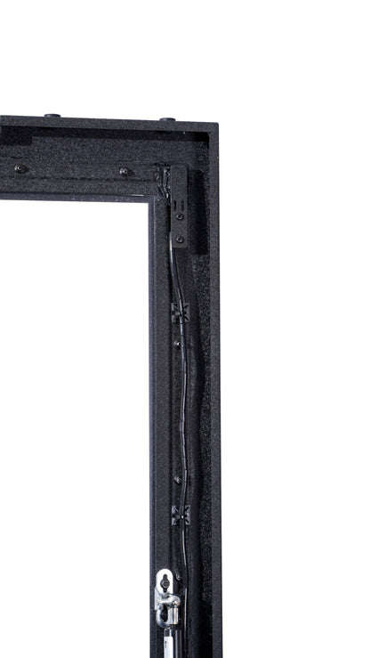 Spark Enterprise Series Outdoor TV Enclosure internal wiring and gas strut detail